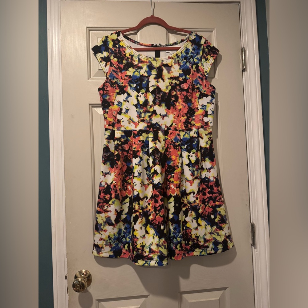 Multicolored Floral mini Dress